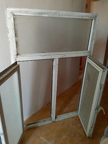 İşlənmiş İkiqat şüşə paketi Plastik pəncərə, Еni: 100 sm, Uzunluğu: 150 sm, Ödənişli quraşdırma — 3