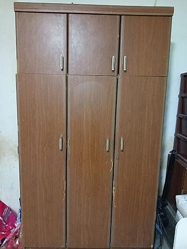 ev qapilari 2020: 5 qapı, Qəhvəyi, Taxta, Açılan, Düz dolab — 1