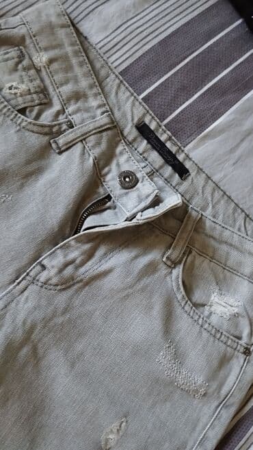 şalvar cins: Boz cins shalvar,az geyinilib — 3