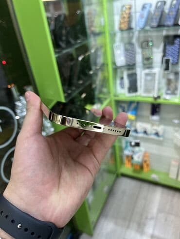 купить бу iphone 6: IPhone 13 Pro Max, 128 GB, Matte Gold, Simsiz şarj, Face ID — 3