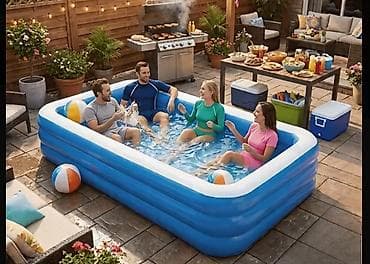 Hovuzlar: 🌊 Elektron Nasos HƏDİYYƏ! 🎁 INTEX Şişmə Hovuz – Yay üçün ideal seçim! — 1