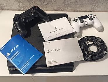 xbox 360 disk: Ən son model CUH-2216A PS4 slim 500gb qutuda +2pult +20 oyun — 2