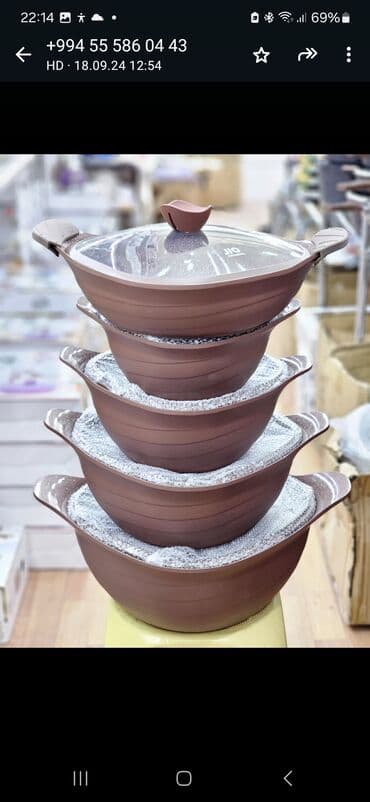 mantı qazanı qiymeti: Qazan, rəng - Ağ, Keramika, Türkiyə — 2