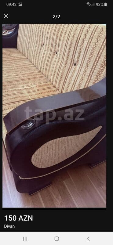 турецкая мягкая мебель в баку: Divan, Açılmayan, Bazasız, Parça, Çatdırılma yoxdur — 2