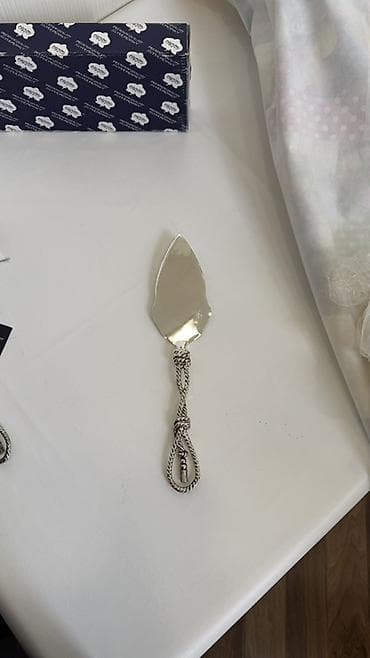 bıçaq kepenek: 🇦🇿 Orchid desert dəsti — tort üçün bıçaq, spatula və salfet halqaları — 3