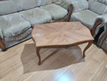 fırlanan stollar: İşlənmiş, Masa və oturacaqlar, Komod, Jurnal masası, Kredit yoxdur — 16