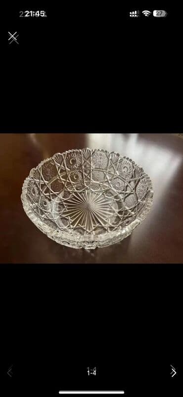 Boşqablar, 1 əd, Şüşə