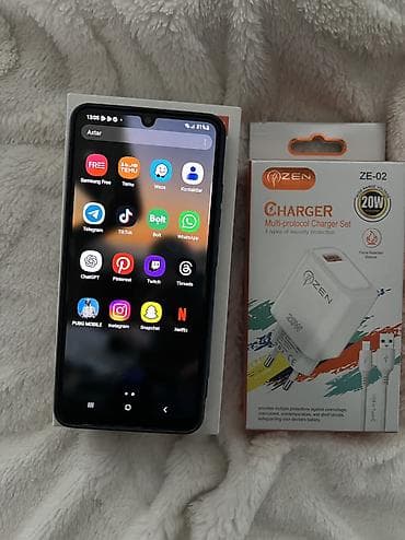 iphone se 2023: Samsung Galaxy A32, 128 GB, rəng - Mavi, Barmaq izi, Face ID — 3