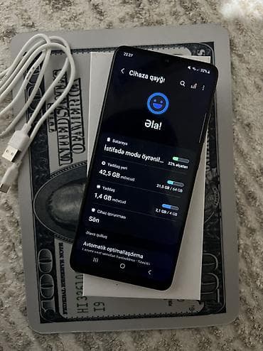 redmi note 9 ucuz: Samsung Galaxy A32, 64 GB, rəng - Qara, Barmaq izi, Face ID — 3