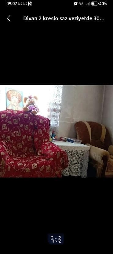 divan kafe: Divan və 2 kreslo dəsti

100 saz veziyetde — 2