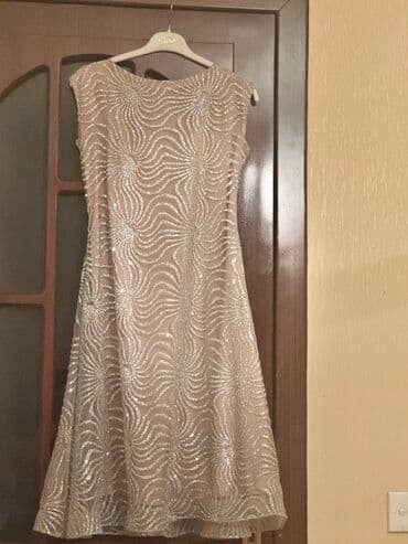 ziyafət tulum: Zərif ziyafət/libas - Rəng: şampan-bej tonlarında - Parça: üst hissə — 4