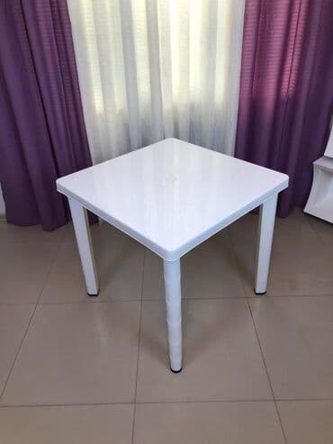 раскладной стол: Yeni, Kvadrat masa, 4 stul, Açılmayan, Stullar ilə, Plastik, Azərbaycan — 8