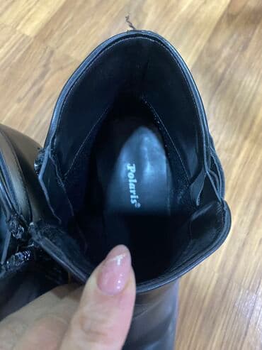 qiz ucun botlar: Ölçü: 40, rəng - Qara, Yeni — 2