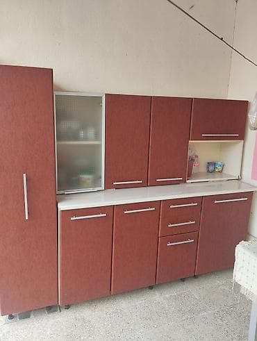 gencede mebel: Mətbəx mebeli dəsti - Material: laminat/MDFlam fasadlar, ağ karkas; — 4