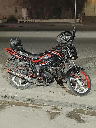 gence avtomobil ehtiyat hisseleri: Sport üslublu şəhər motosikleti - Rəng: qara-qırmızı kombinə, gövdədə — 7