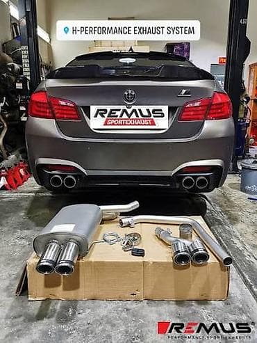 kia rio diffuser: REMUS Sportexhaust – BMW F10 üçün ikili çıxışlı performans egzoz — 2
