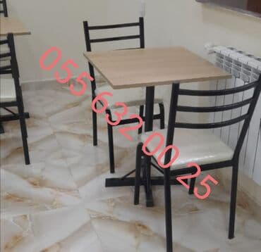 Masa və oturacaq dəstləri: Mətbəx üçün, Yeni, Açılmayan, Kvadrat masa — 23