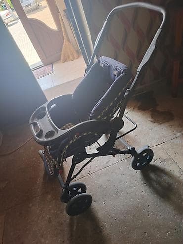 cybex balios s lux: Uşaq arabası – RAMBO markası - Rəng: tünd göy, xallı parça detalları — 3