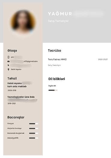 CV hazırlama xidməti. 5 manata hazırlanıb tez vaxtda təhvil verilir