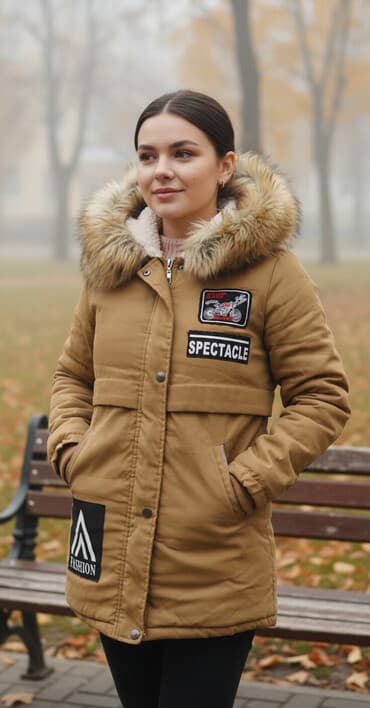 qadın kurtkası: Qadin kurtkası cox isti ve qalin keyfiyyetli 36 ölçü — 1