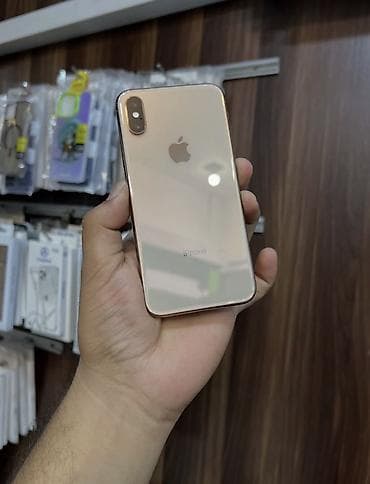 iphone 14 mavi 256 gb: IPhone Xs, 512 GB, Qızılı, Zəmanət, Simsiz şarj, Face ID — 1