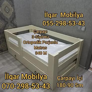 evcil mobilya: Oğlan və qız üçün, Yeni, Çarpayı, Bazasız, Matrassız, Siyirməsiz — 4