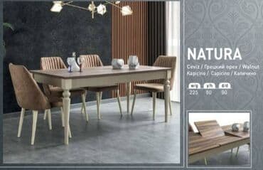 Qonaq masası, Yeni, Açılan, Dördbucaq masa