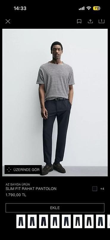 Şalvar, Zara, XL, rəng - Qara