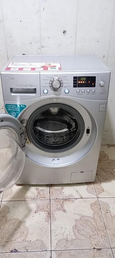 Стиральные машины: Стиральная машина LG, 6 кг, Б/у, Автомат, Есть сушка, Нет кредита, Платная доставка — 2