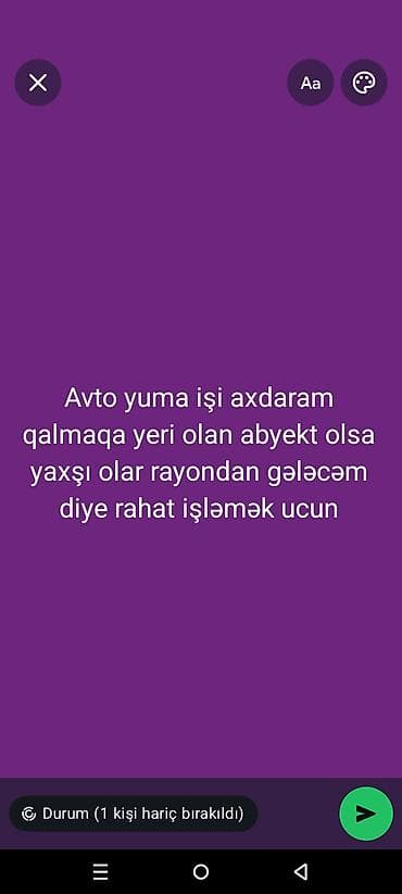 Gözəllik Salonları: Avtoyuyucu, 25 yaş, 5 ildən artıq təcrübə, Gecə növbəsində iş — 1