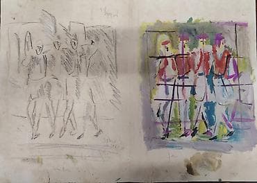 Закир Гусейнов (1948–2010) — «В ритме танца», 1984 год 🎨✨ Редкая