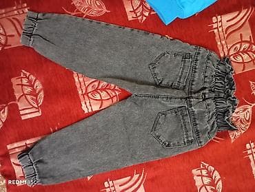 parça şalvar: Uşaq cins şalvarı – Yavrucak Jeans - Rəng: tünd boz/“washed” effektli — 2