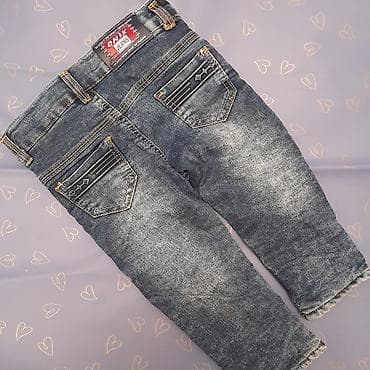 cins kombinezon: Uşaq üçün qışlıq jeans şalvar, 12 ay üçün, geyinilməyib - Brend — 2