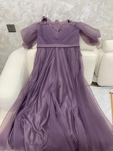 cins don: Məhsul: Zərif ziyafət/gecə geyimi - Rəng: Lila-bənövşəyi - Siluet — 3