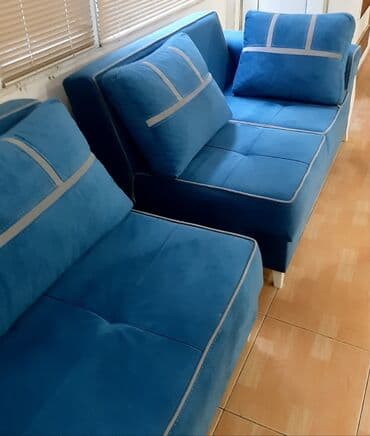 Divanlar: Künc divan, Yeni, Açılmayan, Bazasız, Vеlur parça, Çatdırılma yoxdur — 4