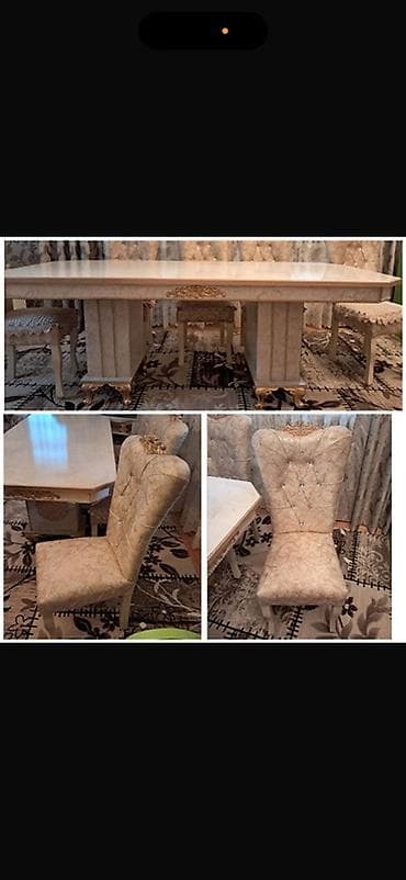 belarus mebel evi: Qonaq otağı üçün, Açılmayan, Dördbucaq masa, 8 stul — 1