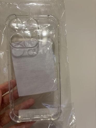 ucuz telofonlar: Şəffaf silikon telefon qabı - Model uyğunluğu: iPhone 15 Pro (kamera — 4