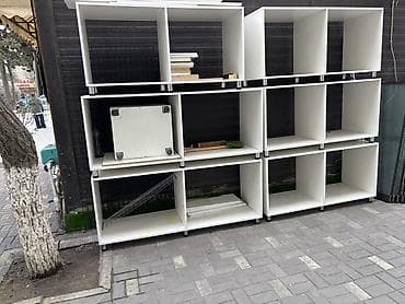 6 ədəd vitrin 4ədəd uzunu 140sm hündürlüyü 75sm 2ədəd uzunu 165sm