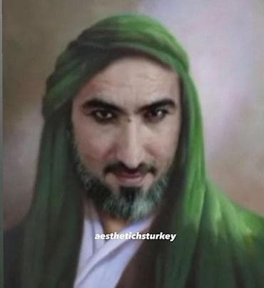 duru yaglar: Yağlı boya tərzində portret tablo Sagopa Kajmer - Klassik üslubda — 1