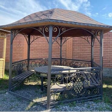 Sifarişlə bağ yelləncəkləri: Metal EN MMC olaraq istədiyiniz forma və ölçüde demir işlerinin — 16