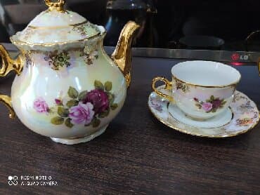 qədim mis qablar: Nahar dəsti, rəng - Ağ — 2