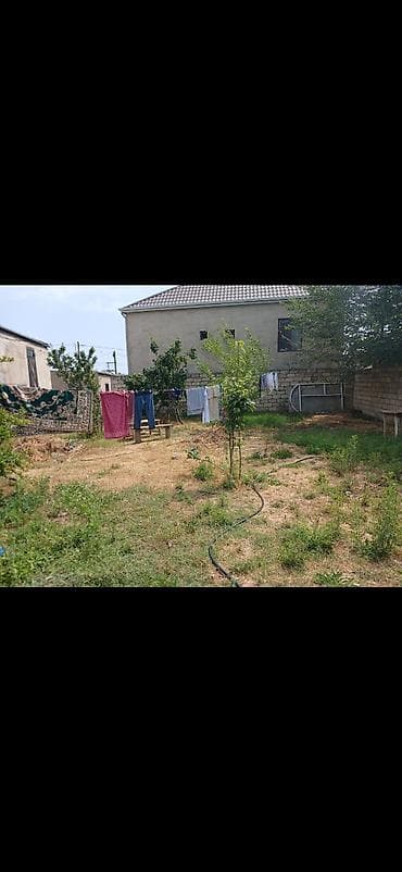 bag evlerinde: Satılır: həyətyanı torpaq sahəsi - Hasara alınmış, dörd tərəfi daş — 3