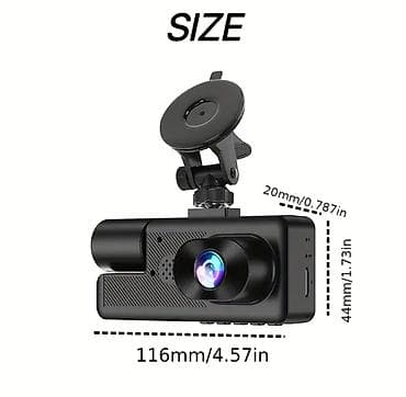 Videoreqistratorlar: 2 kanallı avtomobil DVR – 1080P Full HD iki linzalı videoregistrator — 2