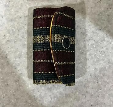 çıxol: Toxuma naxışlı açarlıq futlyarı - Material: parça əsaslı, dekorativ — 1