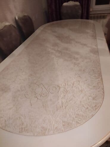 стол компьютерный письменный: Qonaq otağı üçün, Yeni, Açılmayan, Oval masa, 8 stul — 3