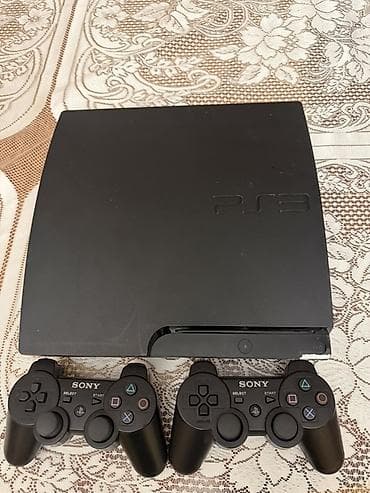 ps 4 oyun diski: Sony PlayStation 3 Slim oyun konsolu Komplekt: - PS3 Slim konsolu — 1