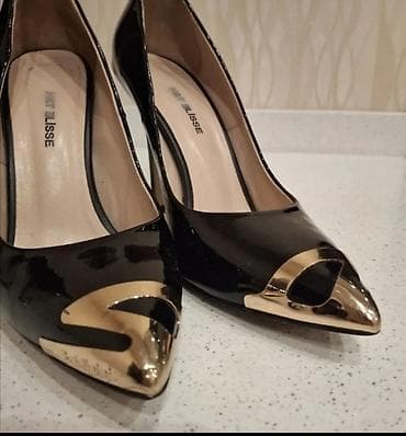 tebii mirvari muncuq: Tuflilər, Ölçü: 36.5, rəng - Qara, Yeni — 5