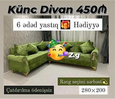 bakida bag evlerinde baxmaq: Künc divan — 1