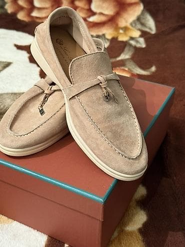Bej rəngli zamşa mokasinlər - Material: yumşaq təbii zamşa (üst) lalafo.az -da Bej rəngli zamşa mokasinlər - Material: yumşaq təbii zamşa (üst)