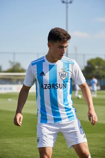 milli ordu forma: Futbolka, Adidas, M, rəng - Göy — 1